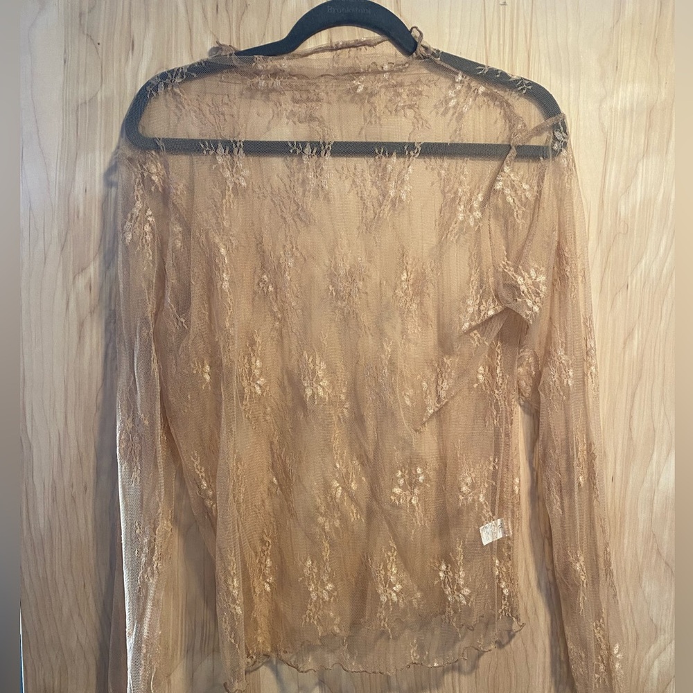 Sheer lace shirt